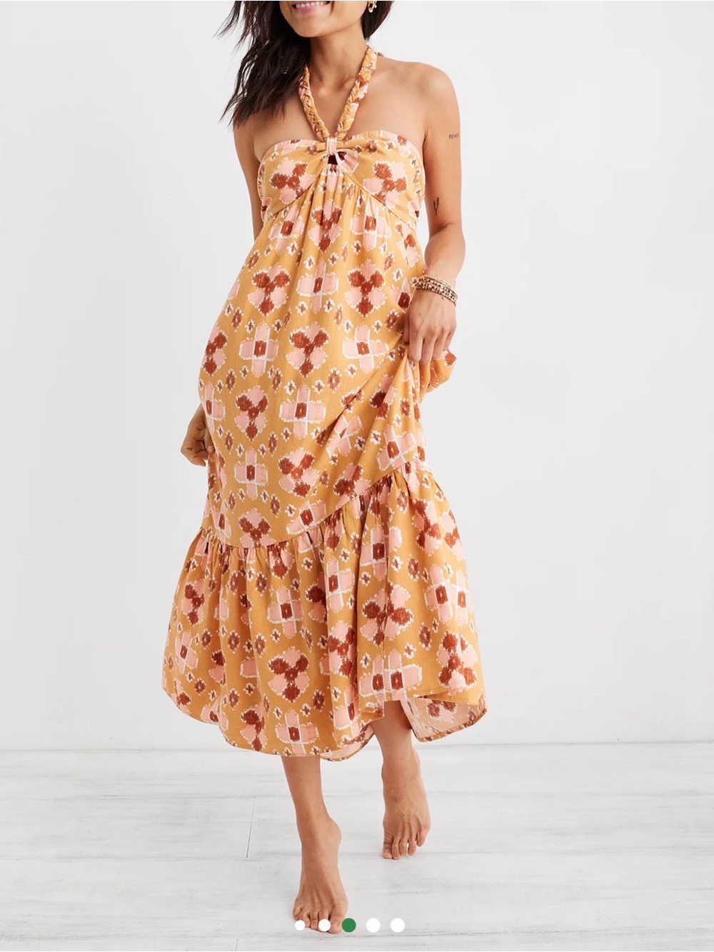 Aerie High Low Halter Maxi Sundress